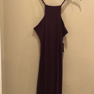 Express Square neck maxi dress with slit size M